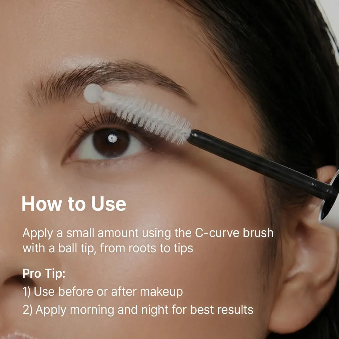 How to use Dr. Althea Lash Boost Serum 9mL with C-curve brush on lashes for best results.