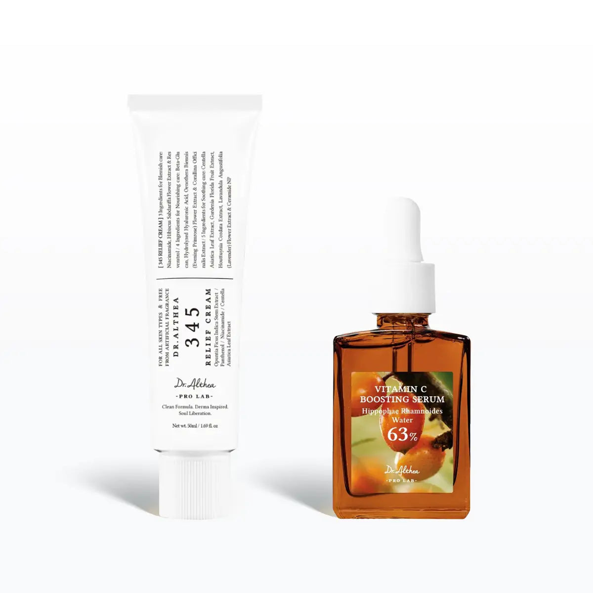 345 Relief Cream & Boosting Vitamin C Set