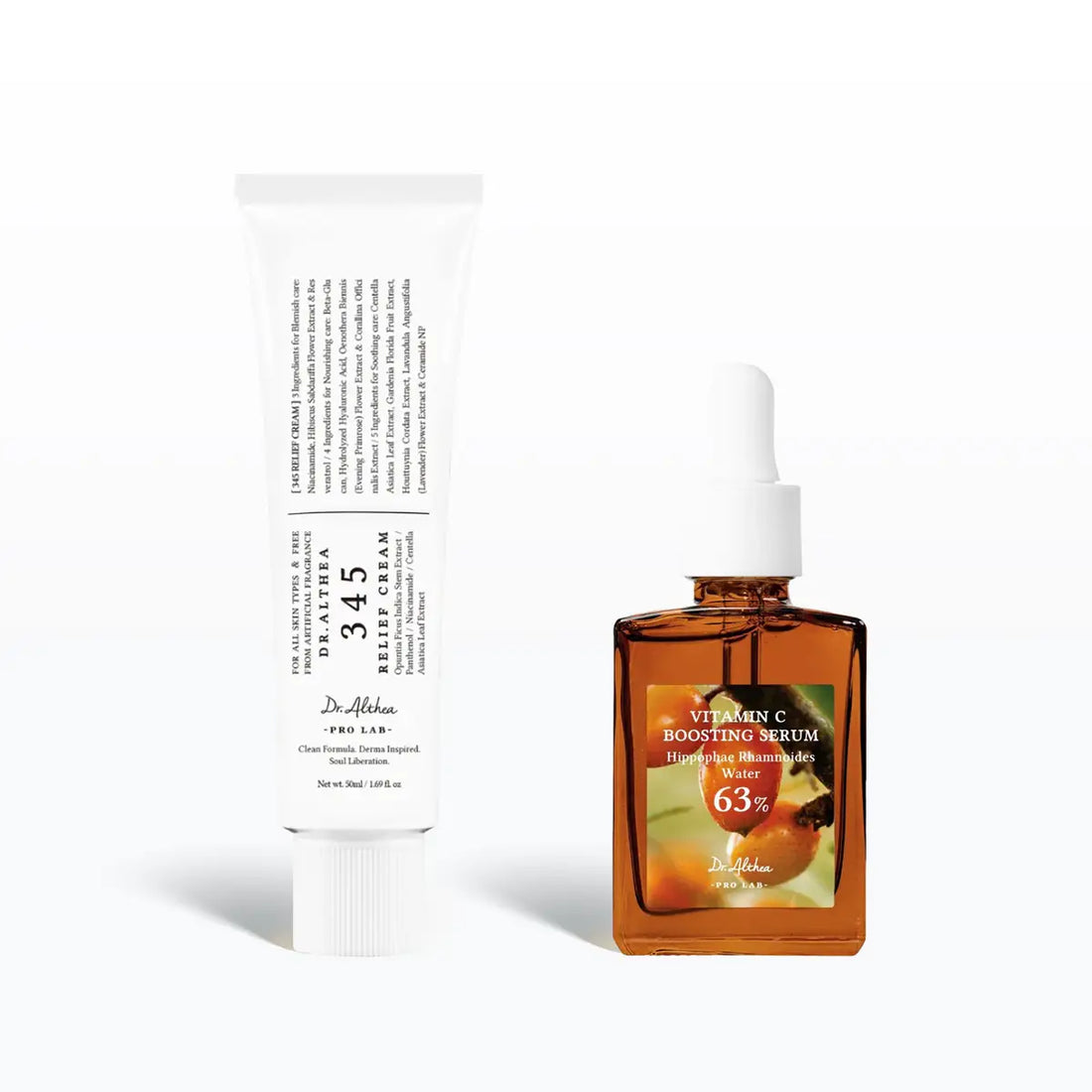 345 Relief Cream & Boosting Vitamin C Set