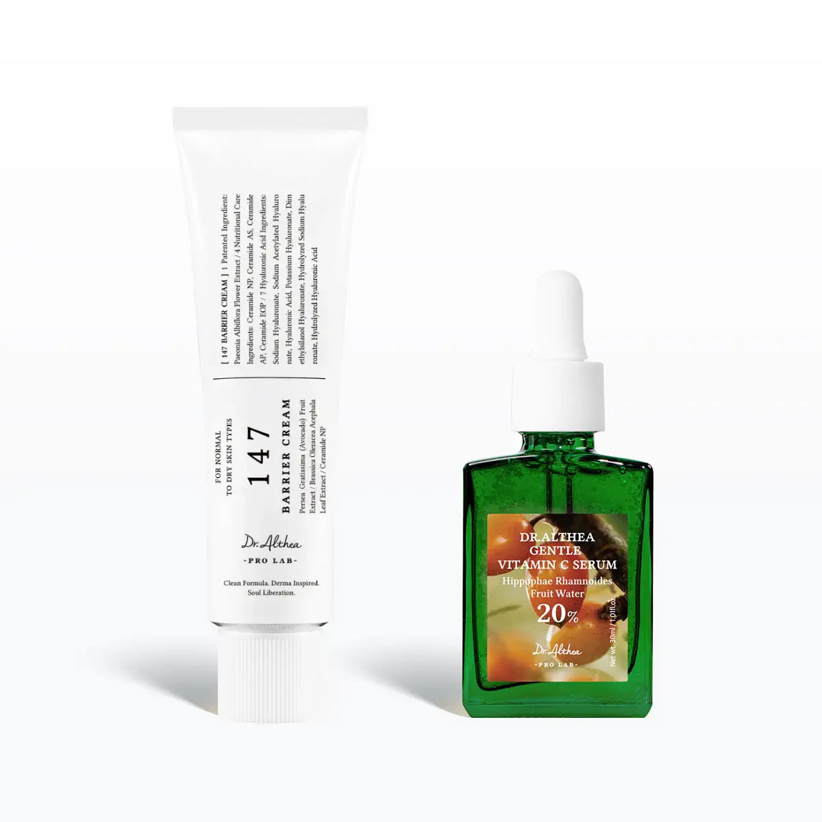 Dr. Althea skincare products on a white background