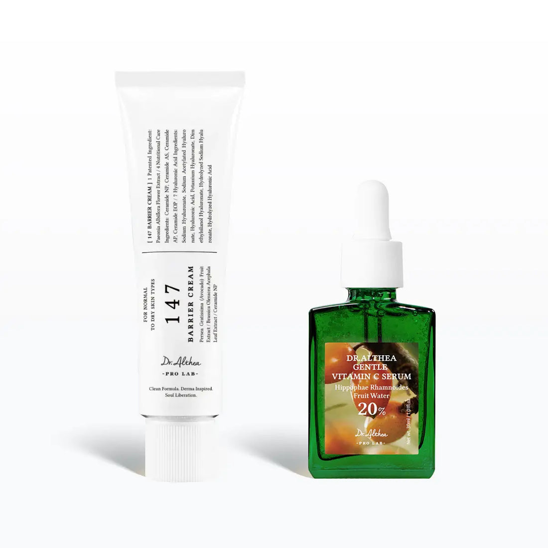 Dr. Althea skincare products on a white background