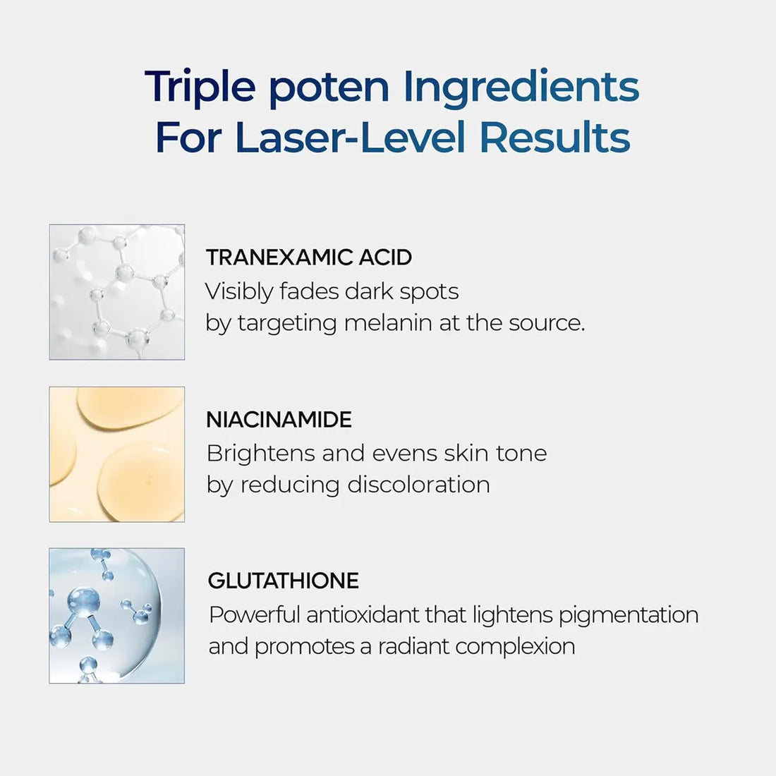 Product advertisement highlighting ingredients with images and text on a white background