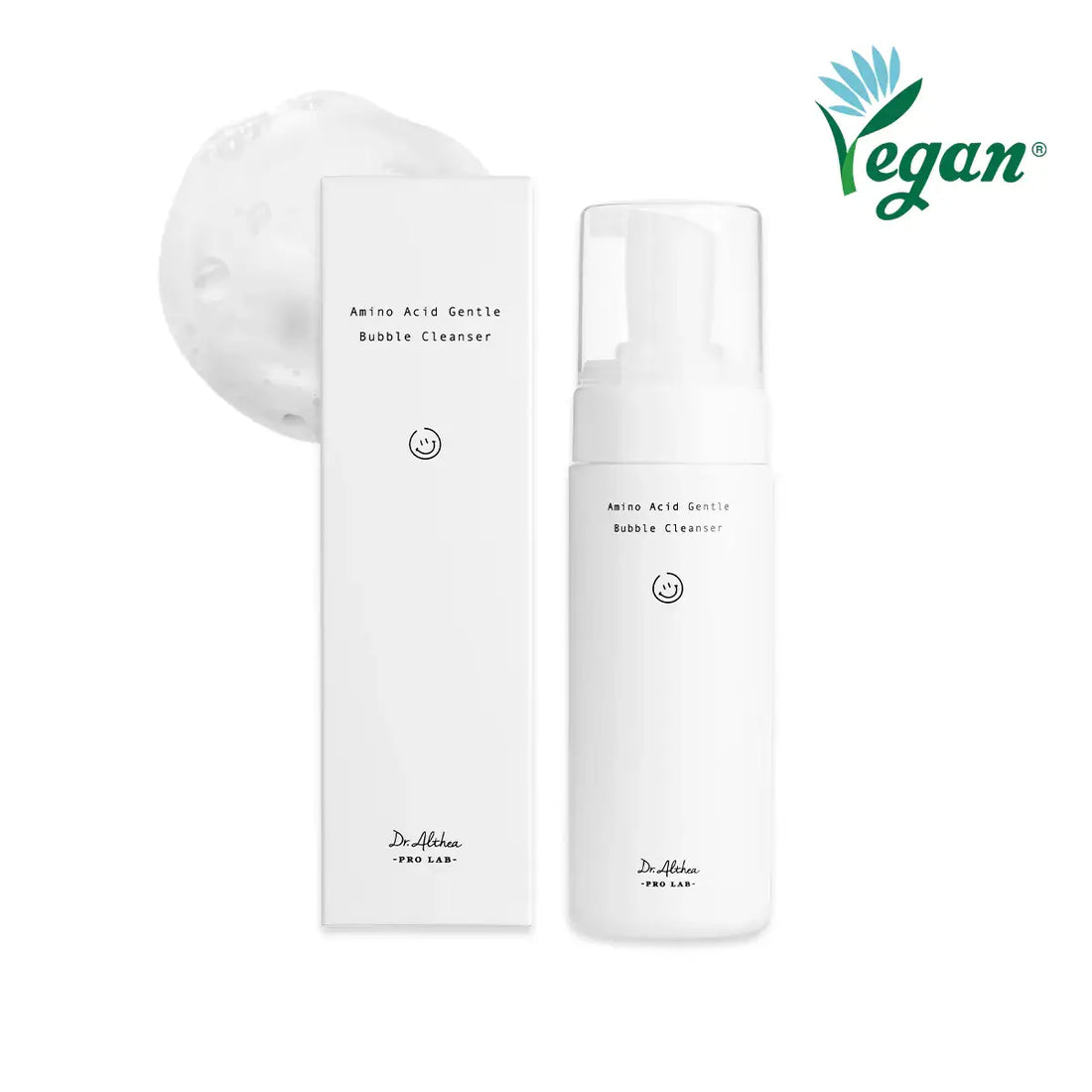 Dr. Althea skincare products with 'Vegan' label on a white background