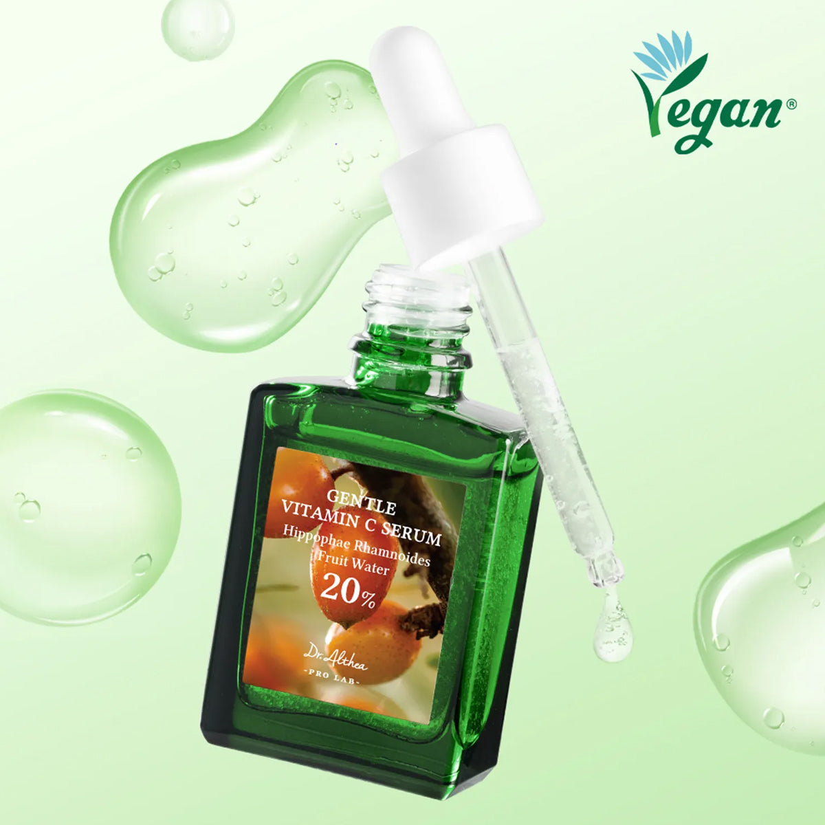 Dr. Althea Gentle Vitamin C Serum – Korean skincare brightening serum for sensitive skin with stabilized Vitamin C and soothing ingredients. Vegan