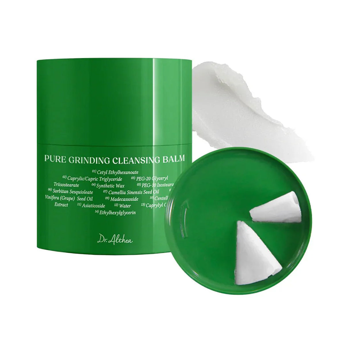 Dr. Althea Pure Grinding Cleansing Balm – Korean skincare cleansing balm for sensitive skin, melts makeup and nourishes with Centella and Green Tea. Texture 1