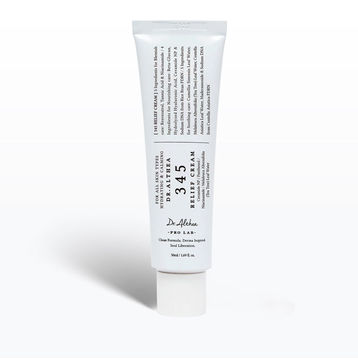 Tube of Dr. Althea 345 Relief Cream on a white background