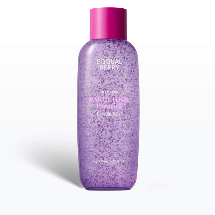 EQQUALBERRY Bakuchiol Plumping Capsule Toner 150mL Korean skincare toner bottle