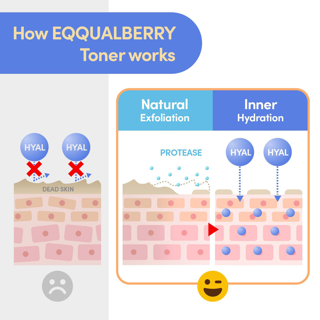 EQQUALBERRY Swimming Pool Toner – Korean hydrating toner for dry, tired, and dehydrated skin. Feature3