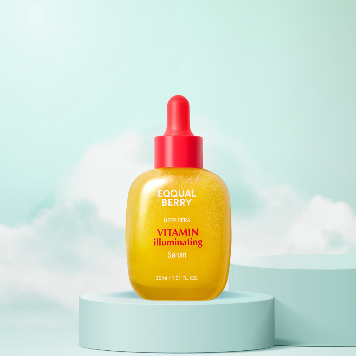 EQQUALBERRY Vitamin Illuminating Serum – Korean brightening serum with vitamin C for radiant, glowing skin. Front