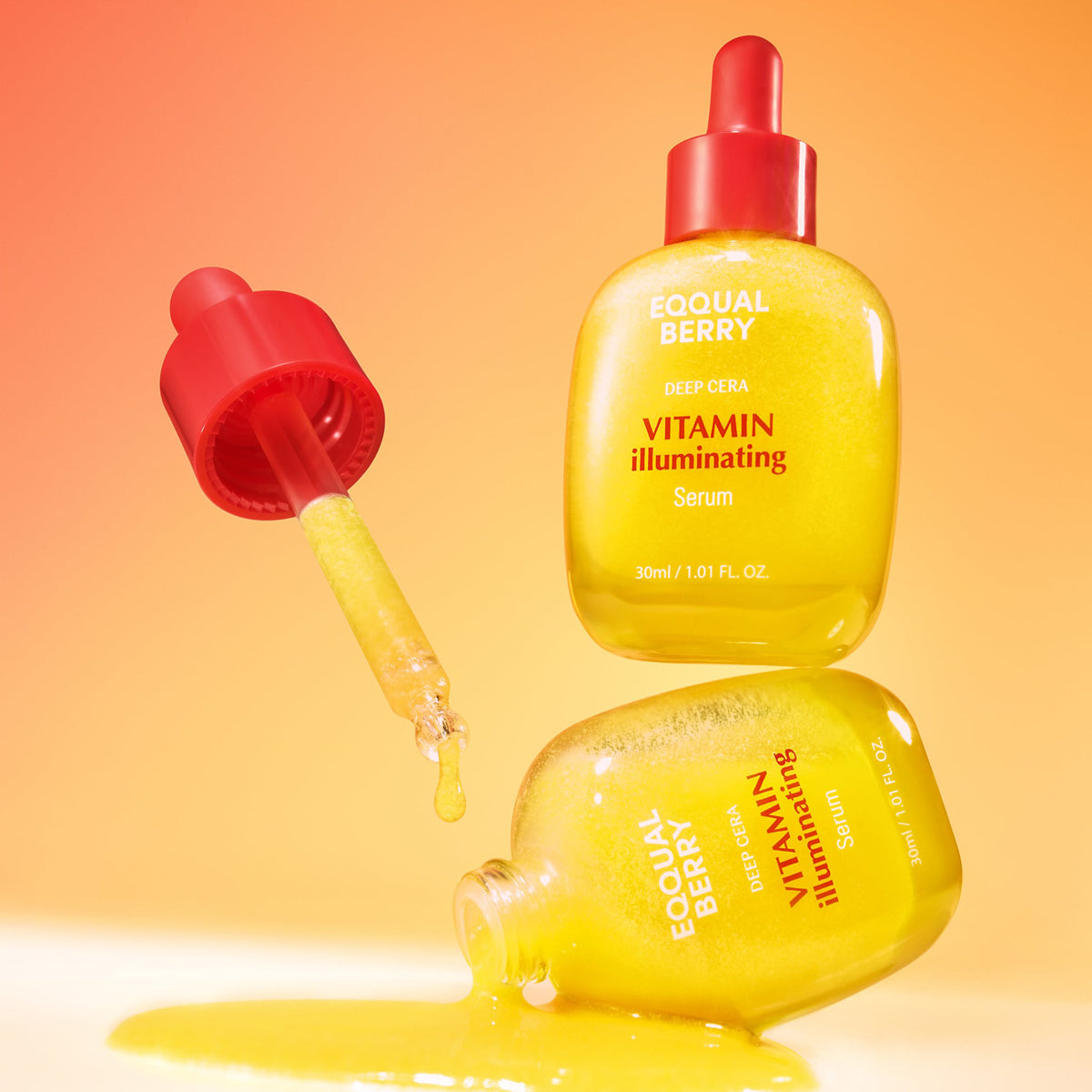 EQQUALBERRY Vitamin Illuminating Serum – Korean brightening serum with vitamin C for radiant, glowing skin. Still Life