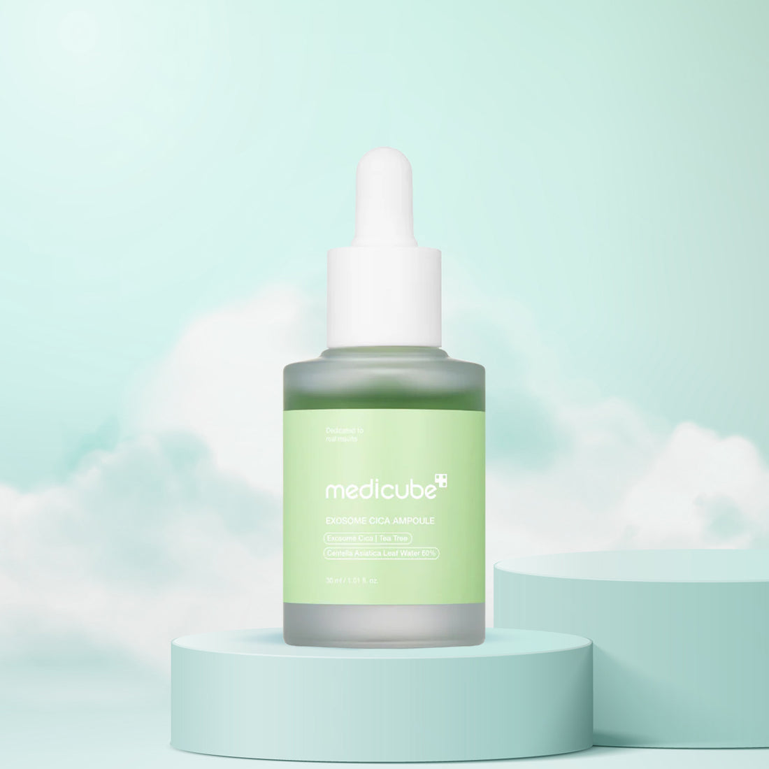 Medicube Exosome Cica Serum 30mL - calming Korean serum for sensitive and irritated skin. Perfect for redness and barrier repair in Dubai and UAE climates.