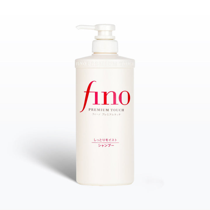 Shampoo bottle labeled 'fino' on a white background