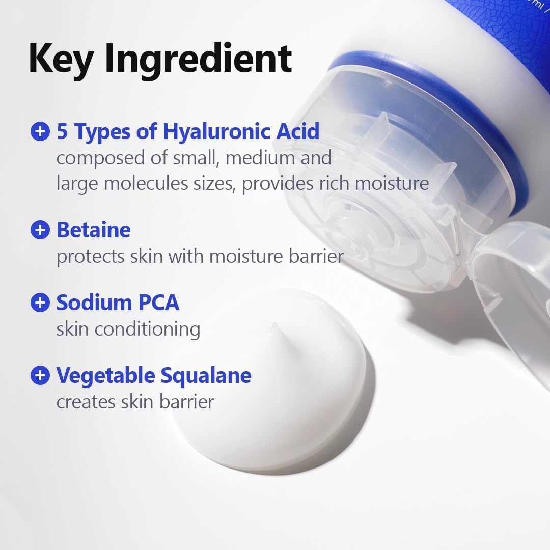 Isntree Hyaluronic Acid Aqua Gel Cream – Lightweight Korean moisturizer with 5 types of hyaluronic acid | Perfect for oily and dehydrated skin | Shop in Dubai at Mirae Beauty Hub UAE. Key Ingredient