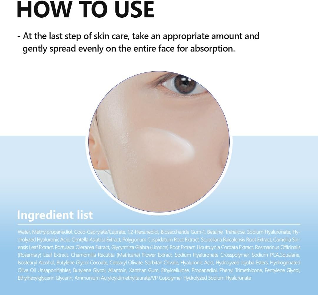 Isntree Hyaluronic Acid Aqua Gel Cream – Lightweight Korean moisturizer with 5 types of hyaluronic acid | Perfect for oily and dehydrated skin | Shop in Dubai at Mirae Beauty Hub UAE. How to use