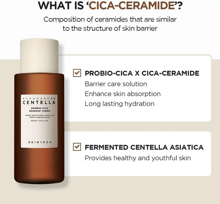 Madagascar Centella Probio-Cica Essence Toner by Skin1004 |CICA-CERMIDE