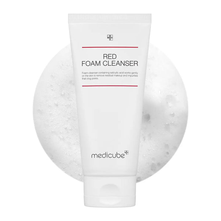 Medicube Red Foam Cleanser packaging on a white background