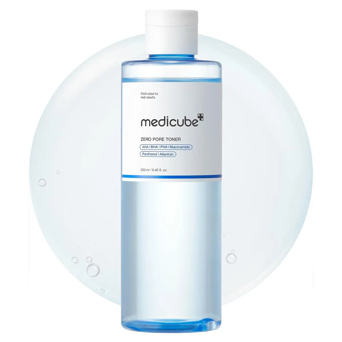 Medicube Zero Pore Toner bottle on a white background