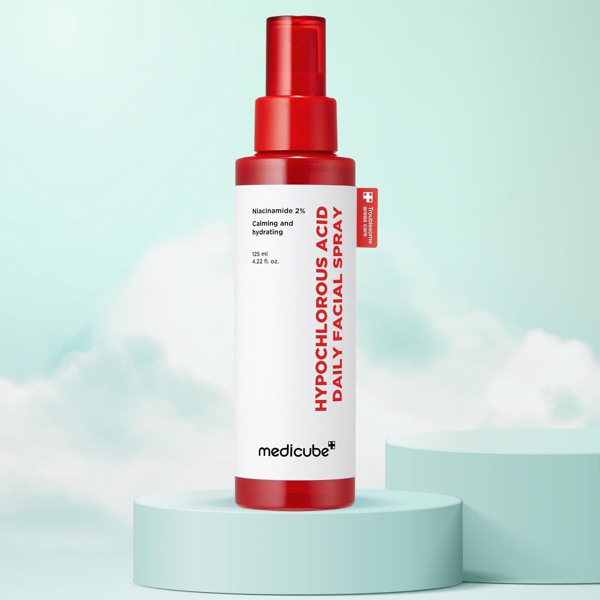 Medicube Hypochlorous Acid Daily Facial Spray 125mL - Soothing Hydration Mist for Sensitive Skin in UAE