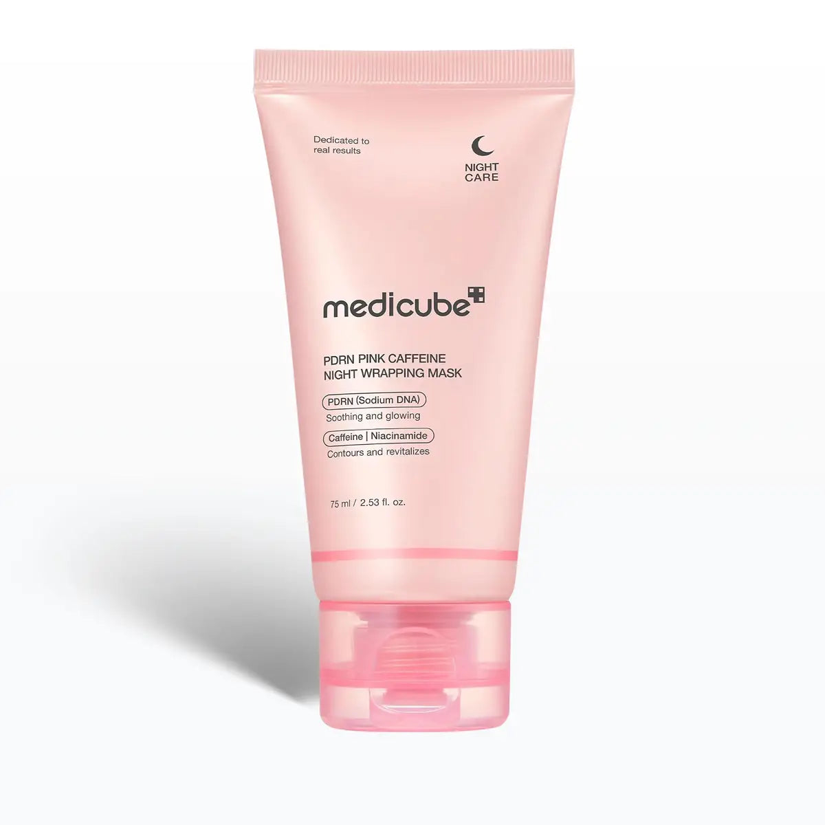 Medicube PDRN Pink Caffeine Night Wrapping Mask 75ml overnight peel-off Korean face mask with PDRN and caffeine in Abu Dhabi, UAE