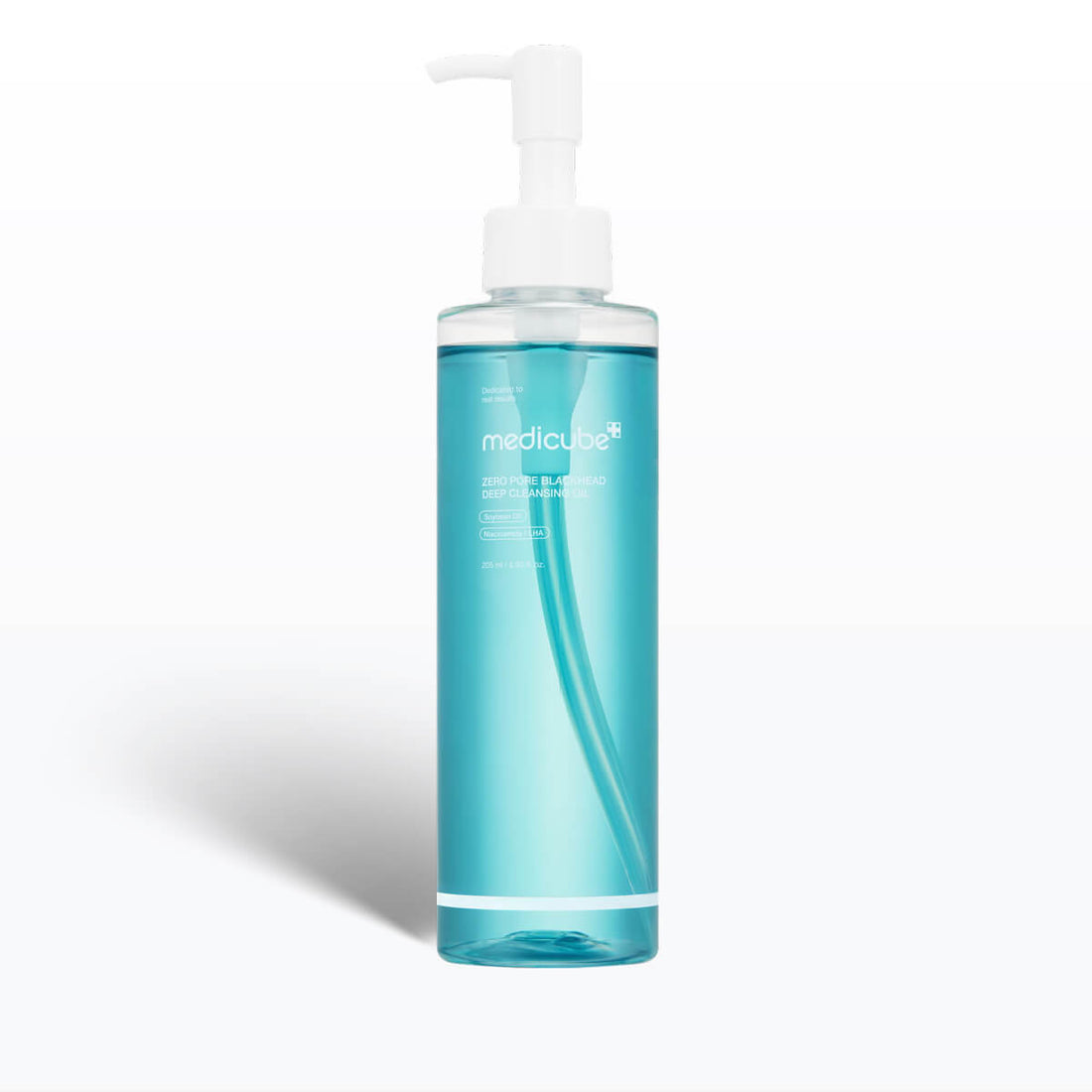 Medicube Cleansing Oil 205mL bottle for deep cleansing blackheads and unclogging pores in humid climates.
