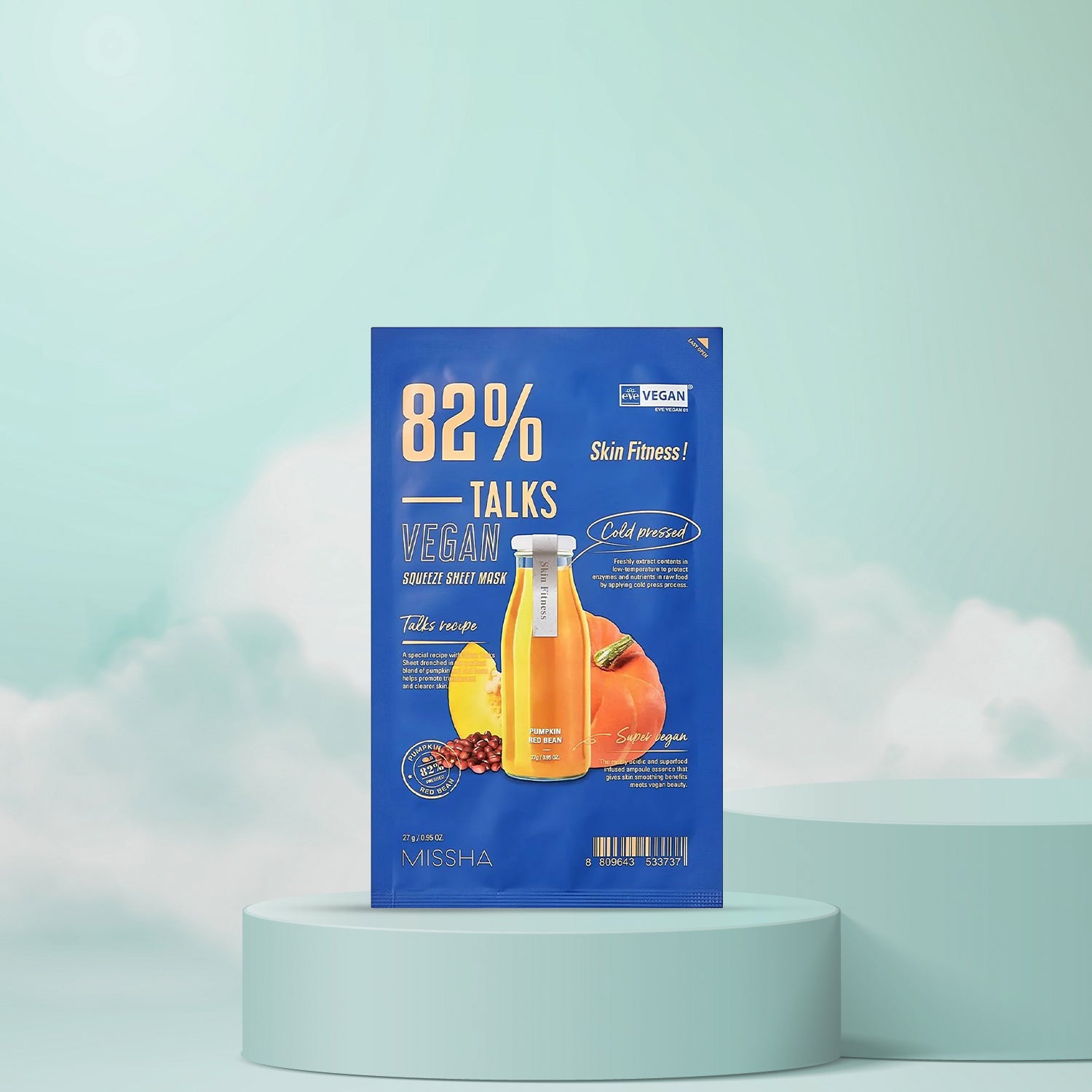 Missha Talks Vegan Squeeze Sheet Mask (Skin Fitness) (27g)