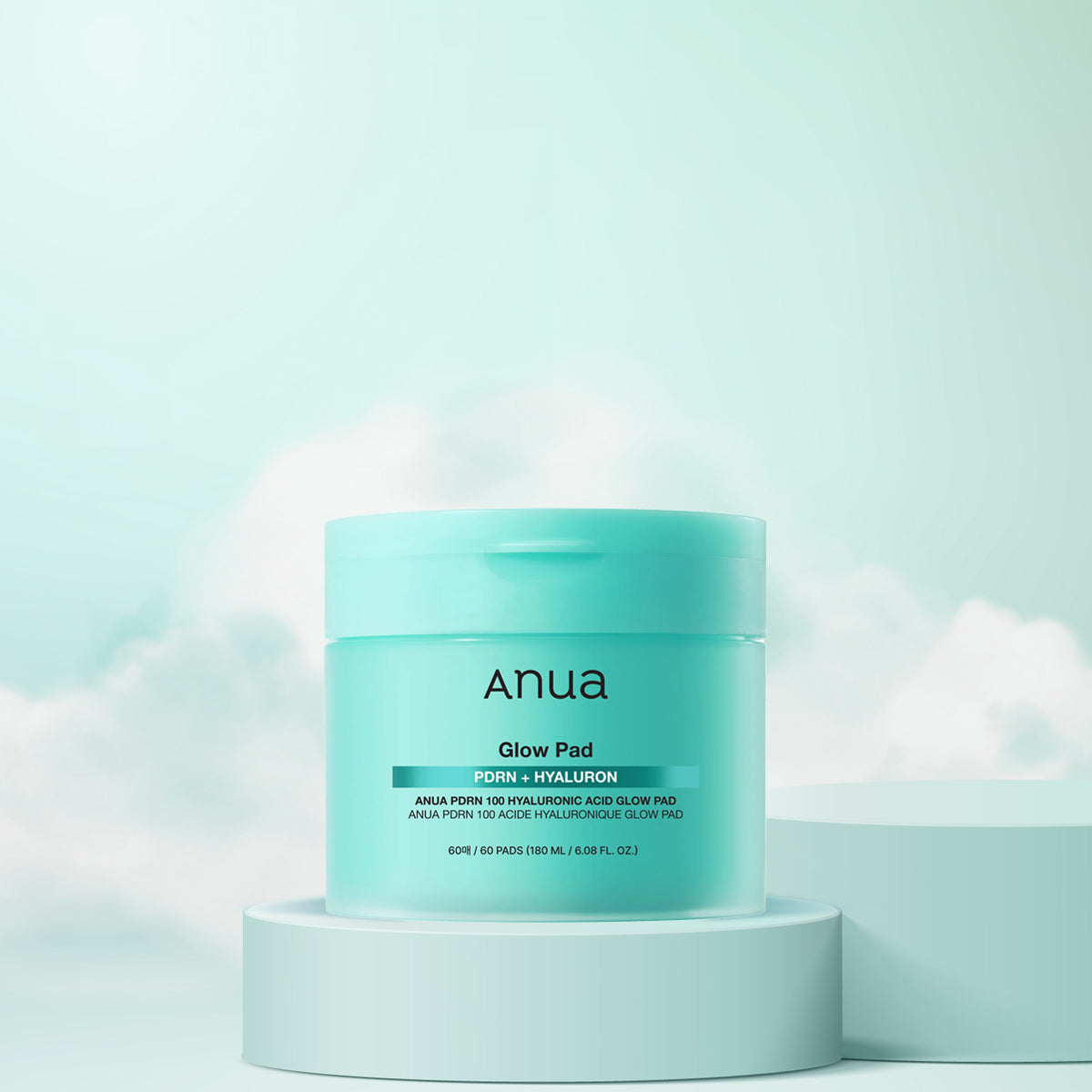 Anua PDRN 100 Hyaluronic Acid Glow Pad - Korean glow toner pads with Salmon DNA & Hyaluronic Acid, available in Dubai UAE.