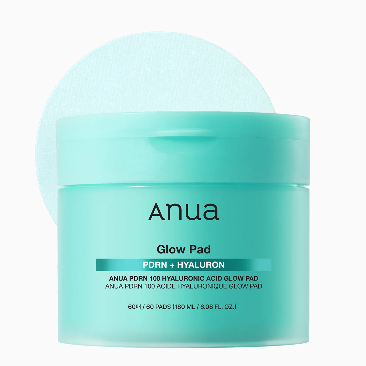 Anua Glow Pad packaging with a white background