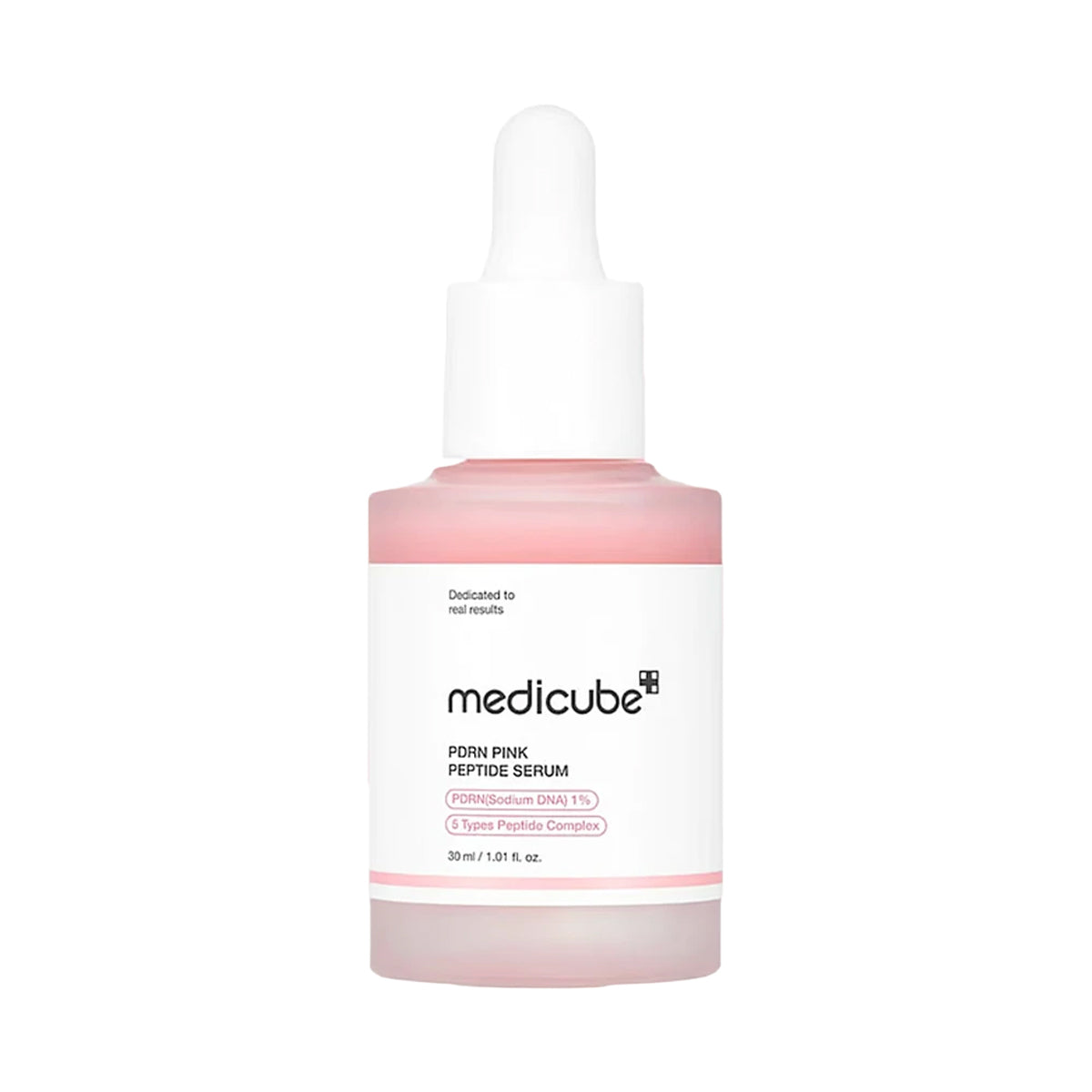 Medicube Pink Peptide Serum bottle on a white background