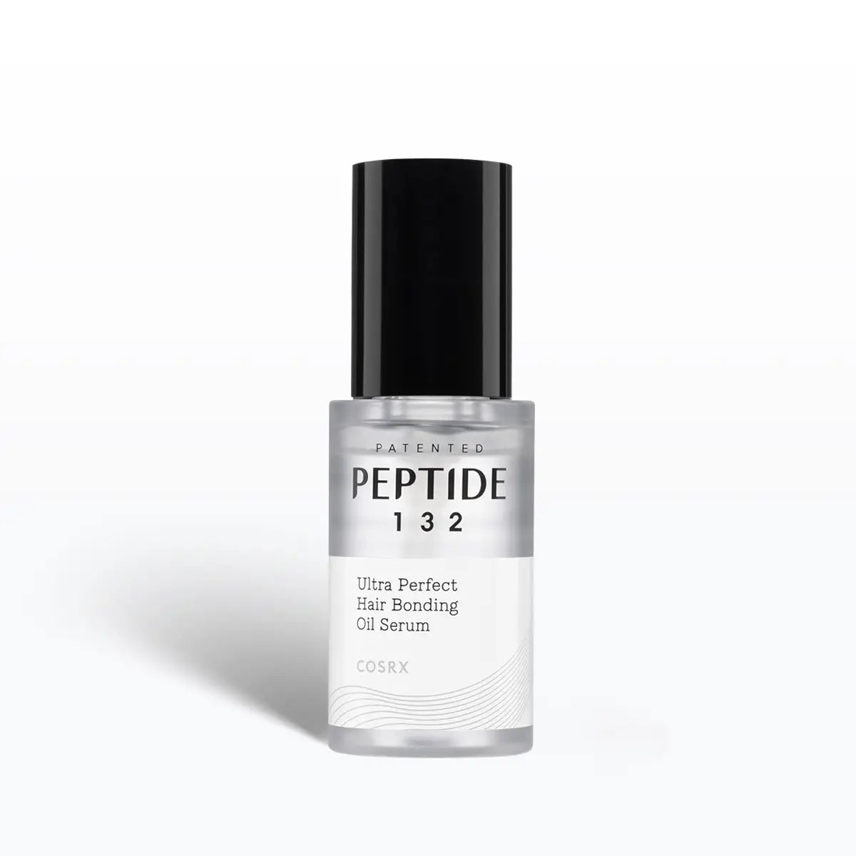 Cosrx PEPTIDE-132 Ultra Perfect Hair Bonding Oil Serum bottle on a white background