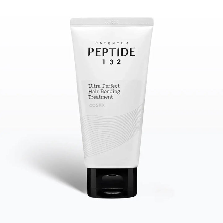 Tube of Peptide 132 hair bonding treatment on a white background
