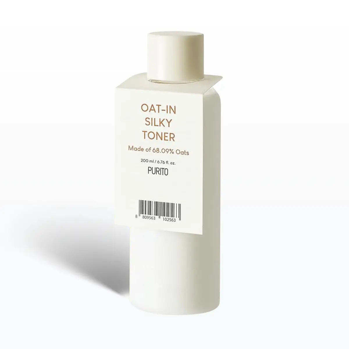 Purito Oat-In Silky Toner bottle on a white background