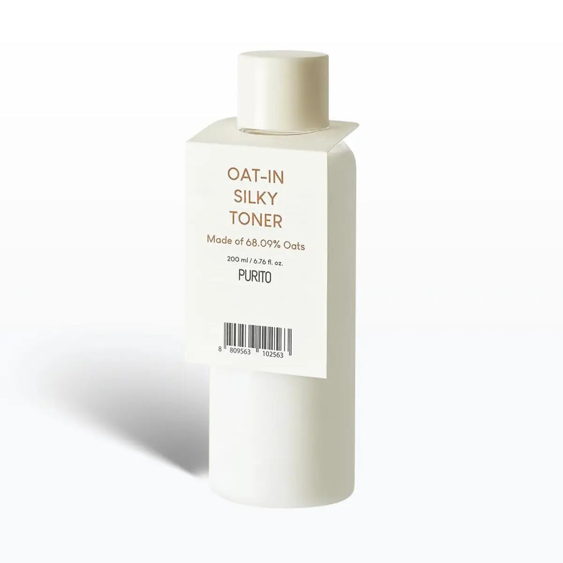Purito Oat-In Silky Toner bottle on a white background