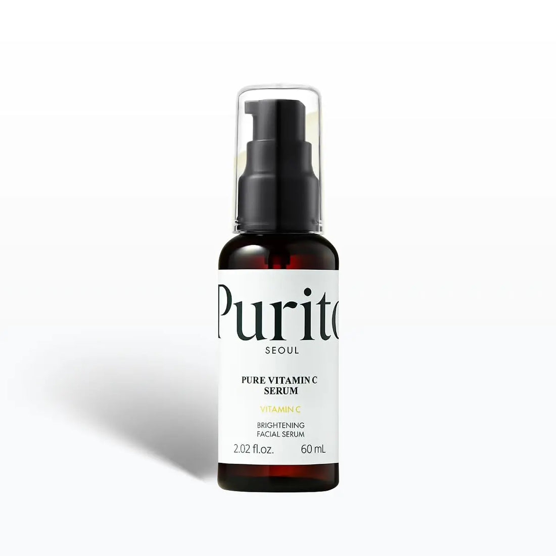 Purito Seoul pure vitamin C serum bottle on a white background