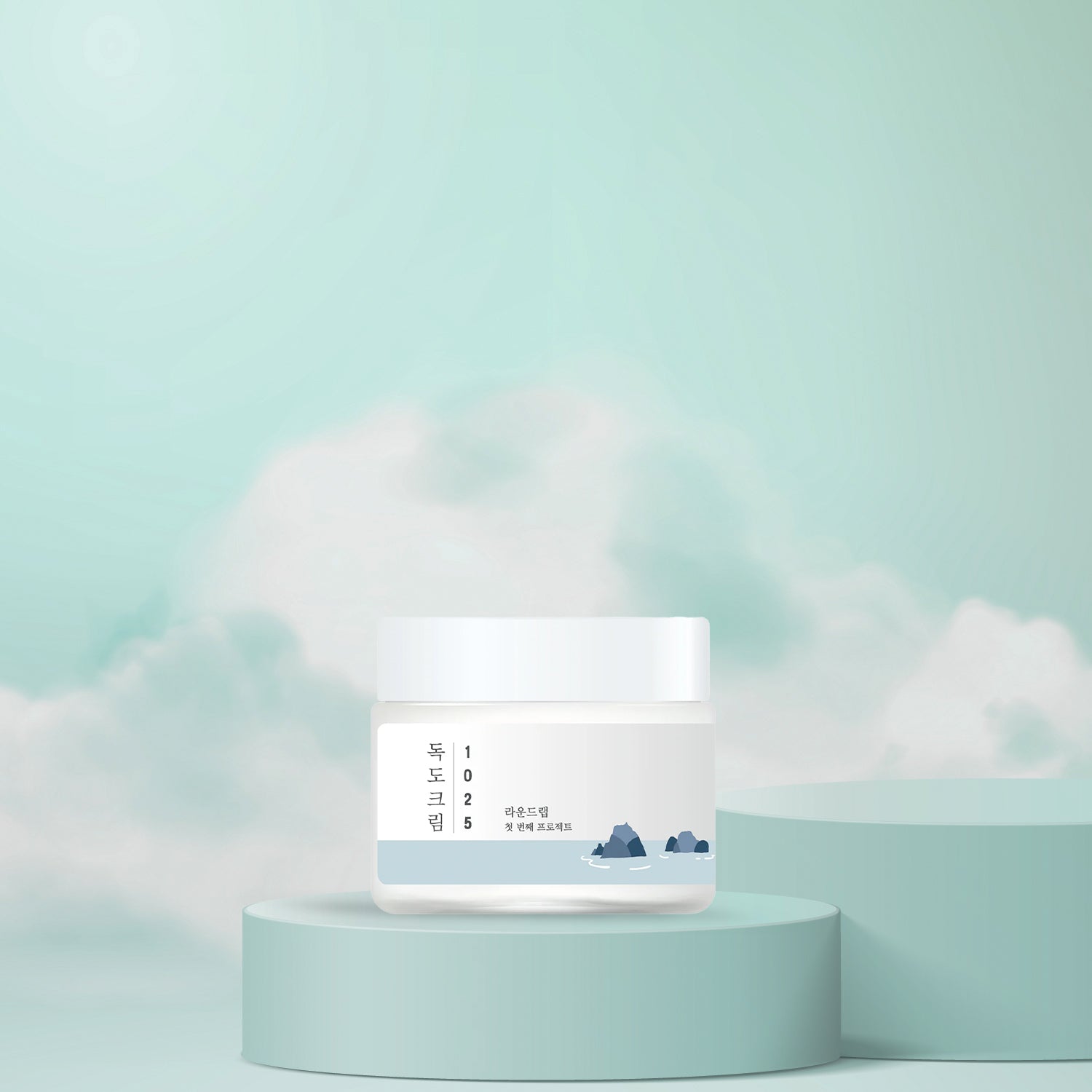 Round Lab 1025 Dokdo Cream for sensitive skin, Front