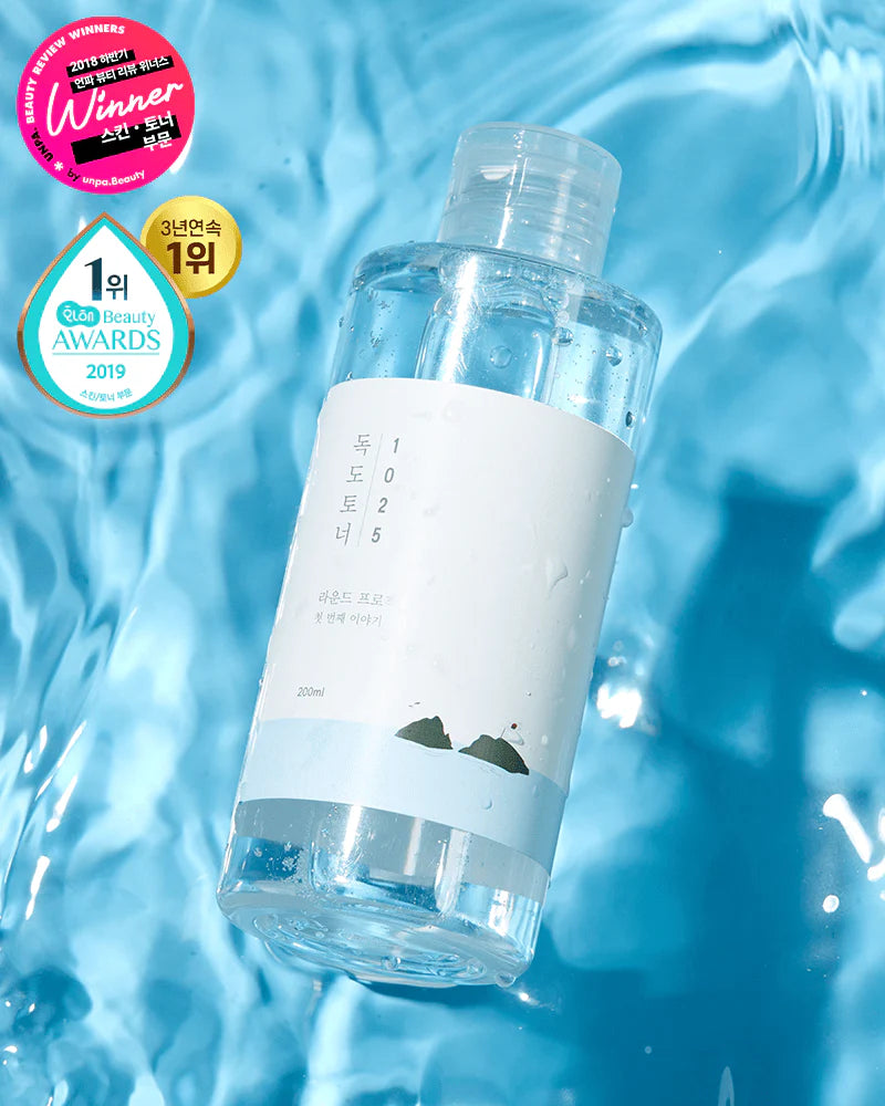 Round Lab 1025 Dokdo Toner 200ml hydrating and soothing Korean toner for sensitive skin