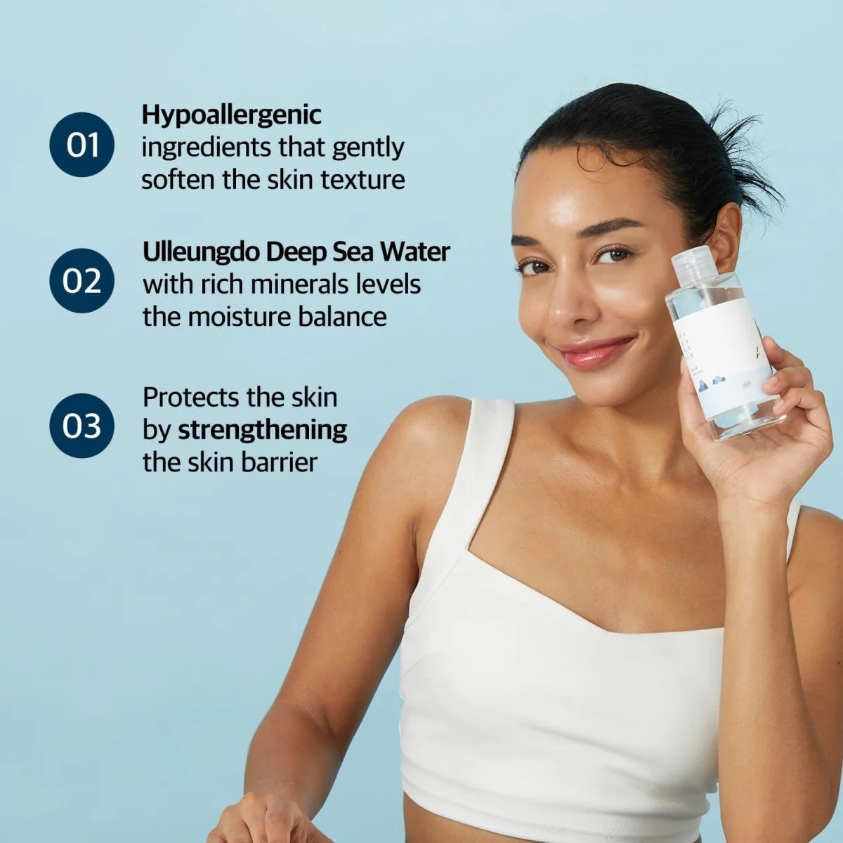 Round Lab 1025 Dokdo Toner 200ml hydrating and soothing Korean toner for sensitive skin