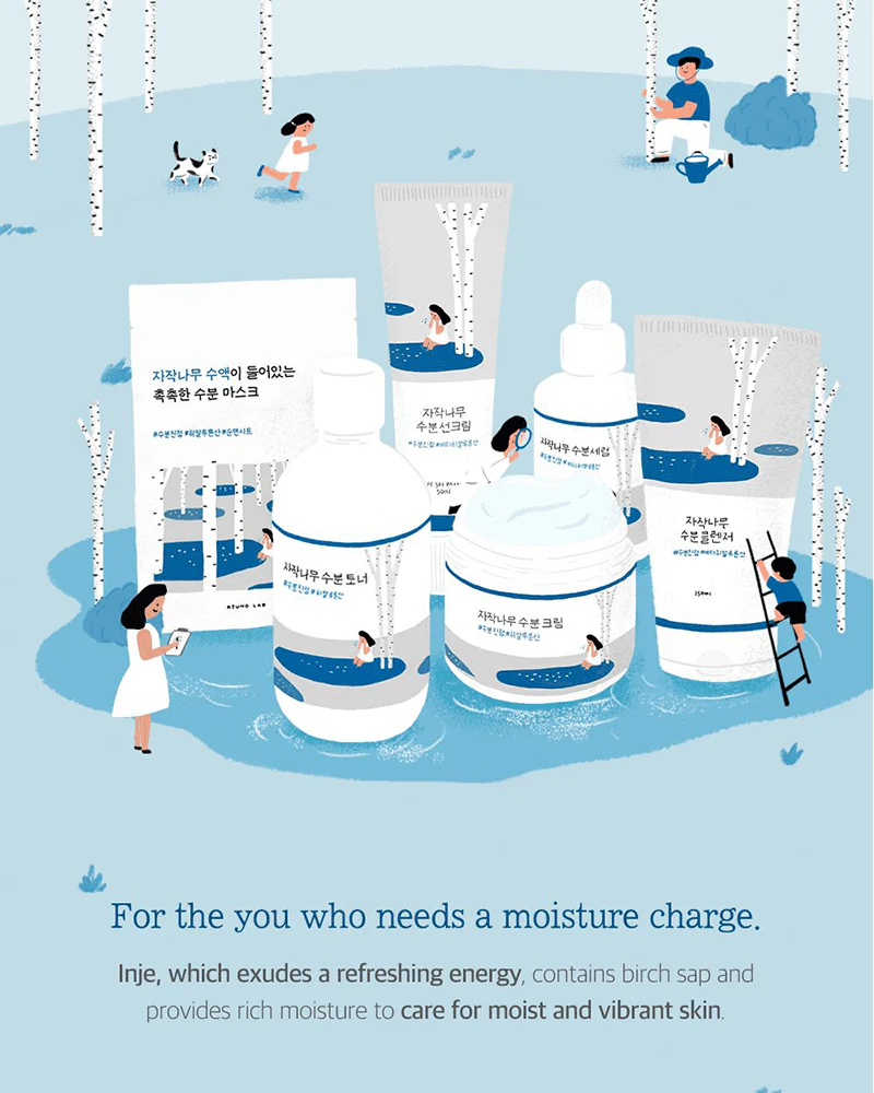 Round Lab Birch Juice Moisturising Cleanser – Korean skincare 150ml, Range