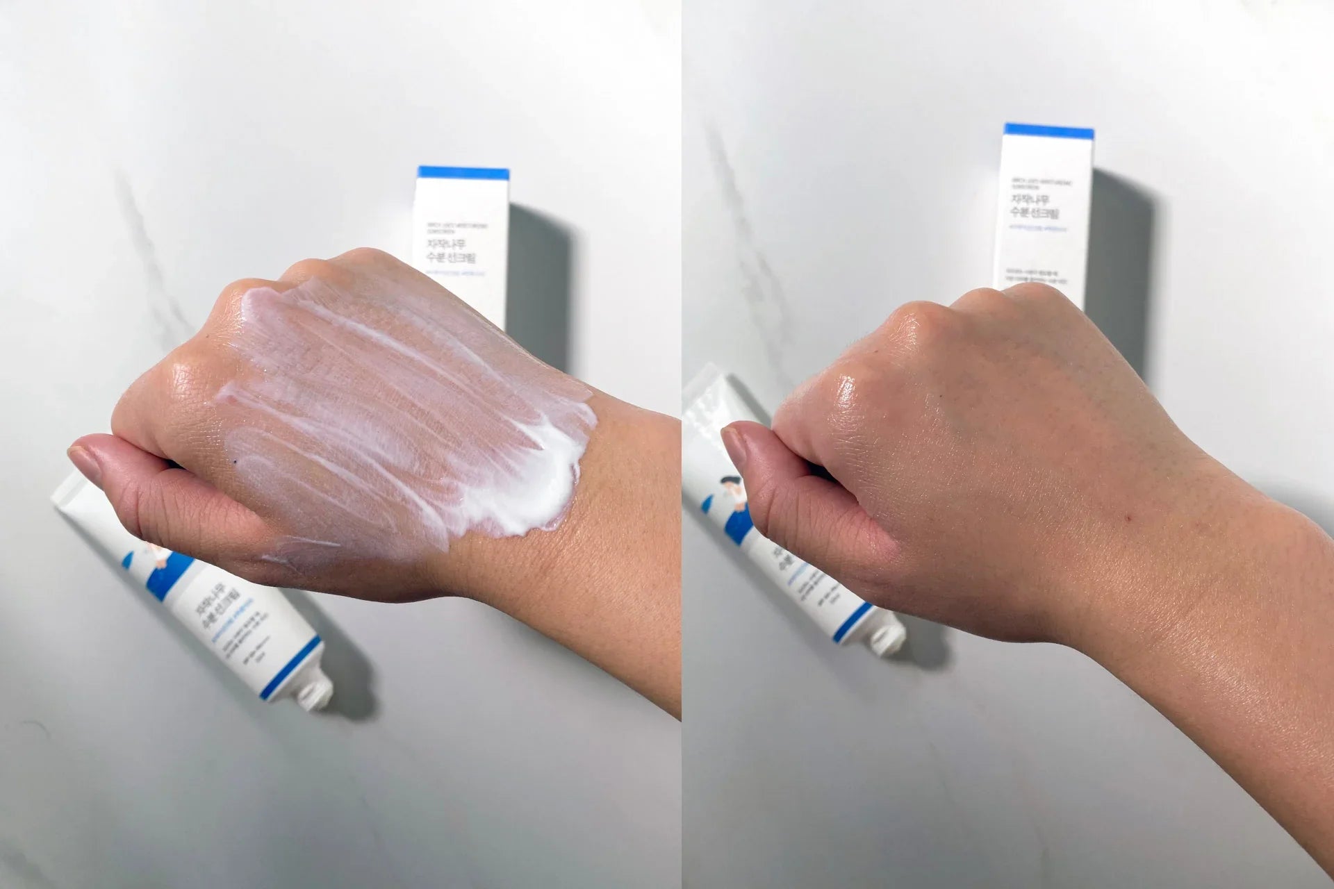 Round Lab Birch Juice Sun Cream SPF50+ – Korean skincare 50ml, Texture 3