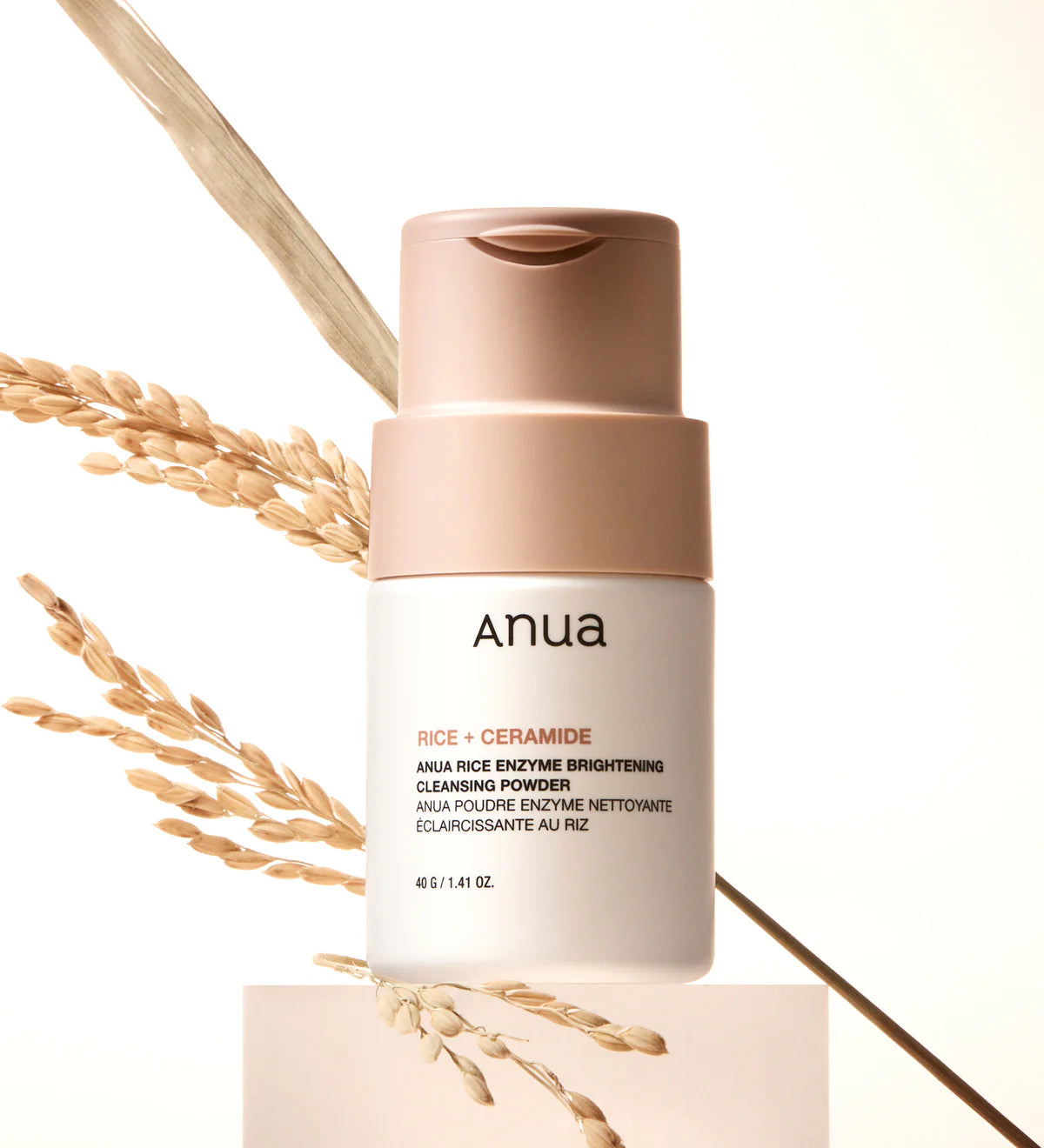 Anua Rice Enzyme Brightening Cleansing Powder | Korean powder face wash for radiant skin | Buy in Dubai at Mirae Beauty Hub UAE. With Grain