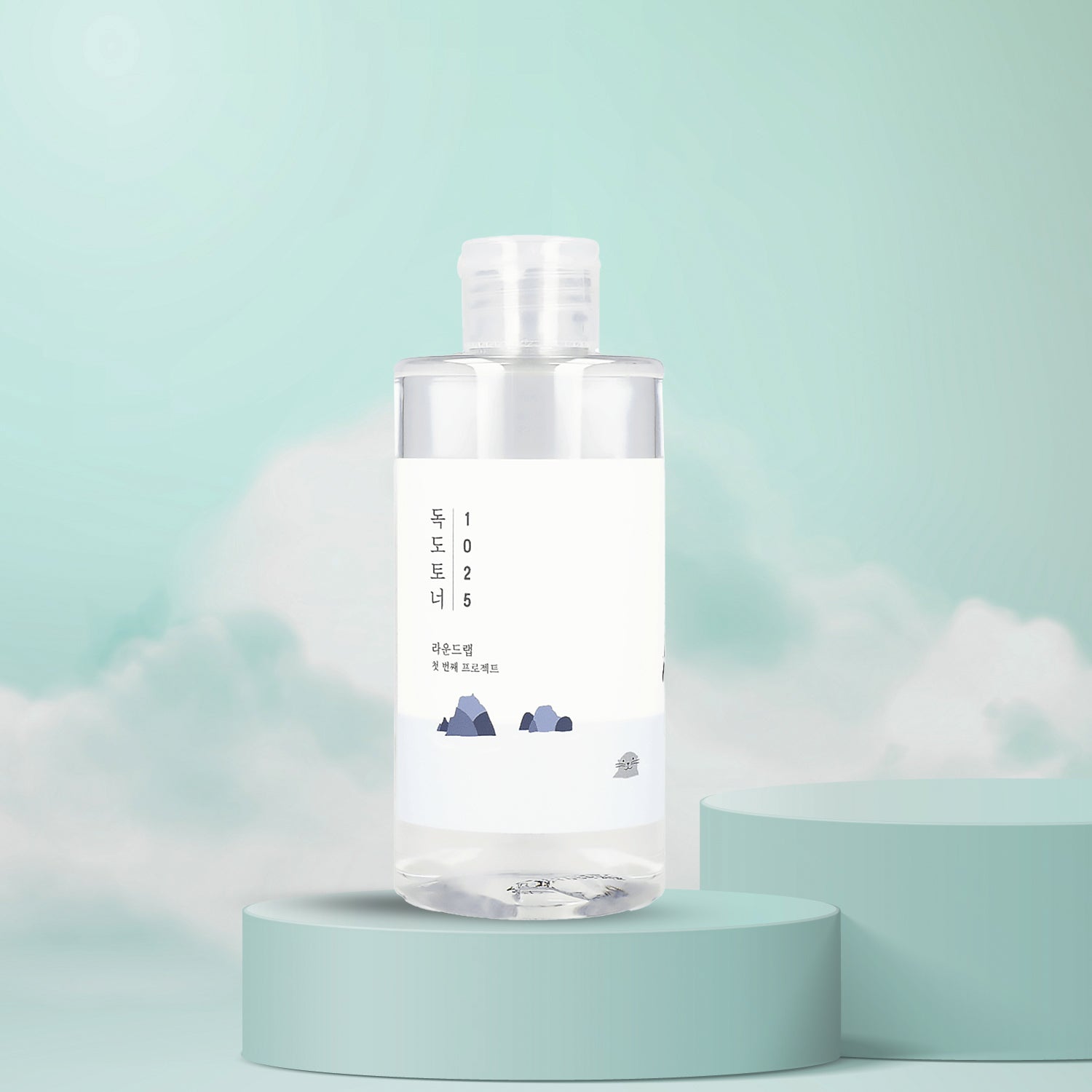Round Lab 1025 Dokdo Toner 200ml hydrating and soothing Korean toner for sensitive skin, Front