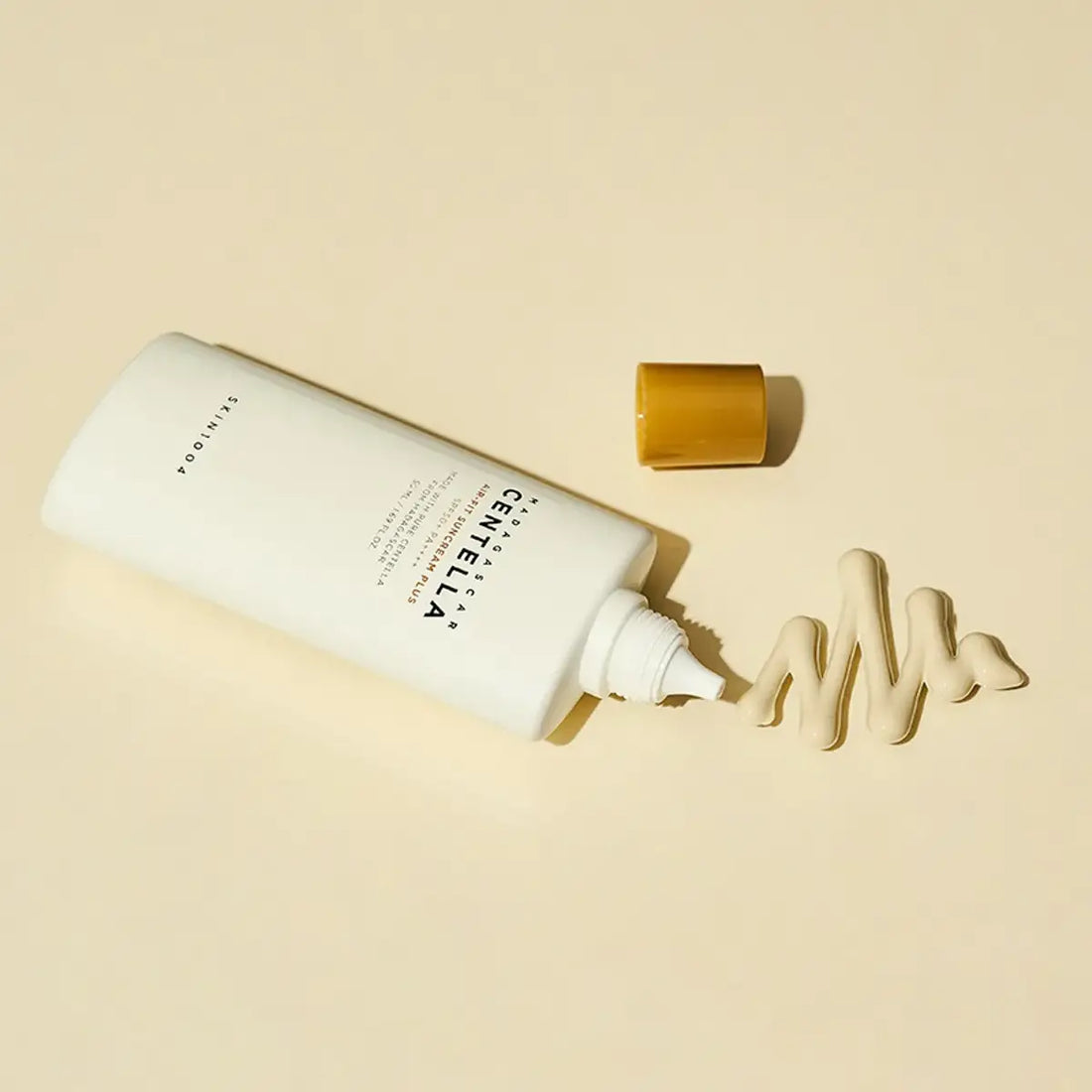 SKIN1004 Madagascar Centella Air-Fit Suncream Plus SPF50+ PA++++ 50mL bottle on a beige background