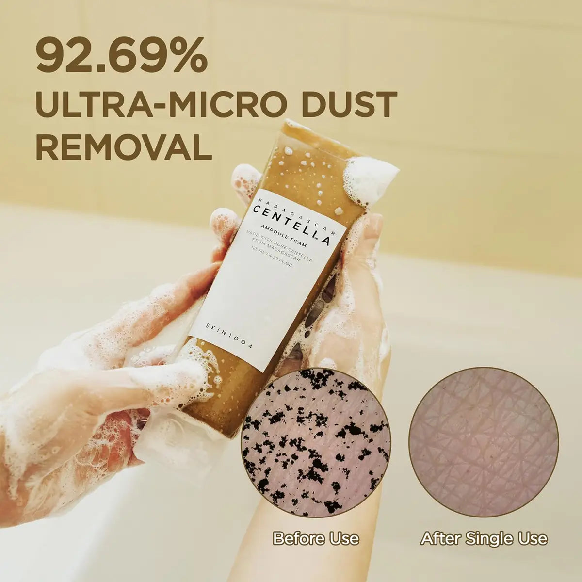 92.69% Ultra -Micro Dust removal