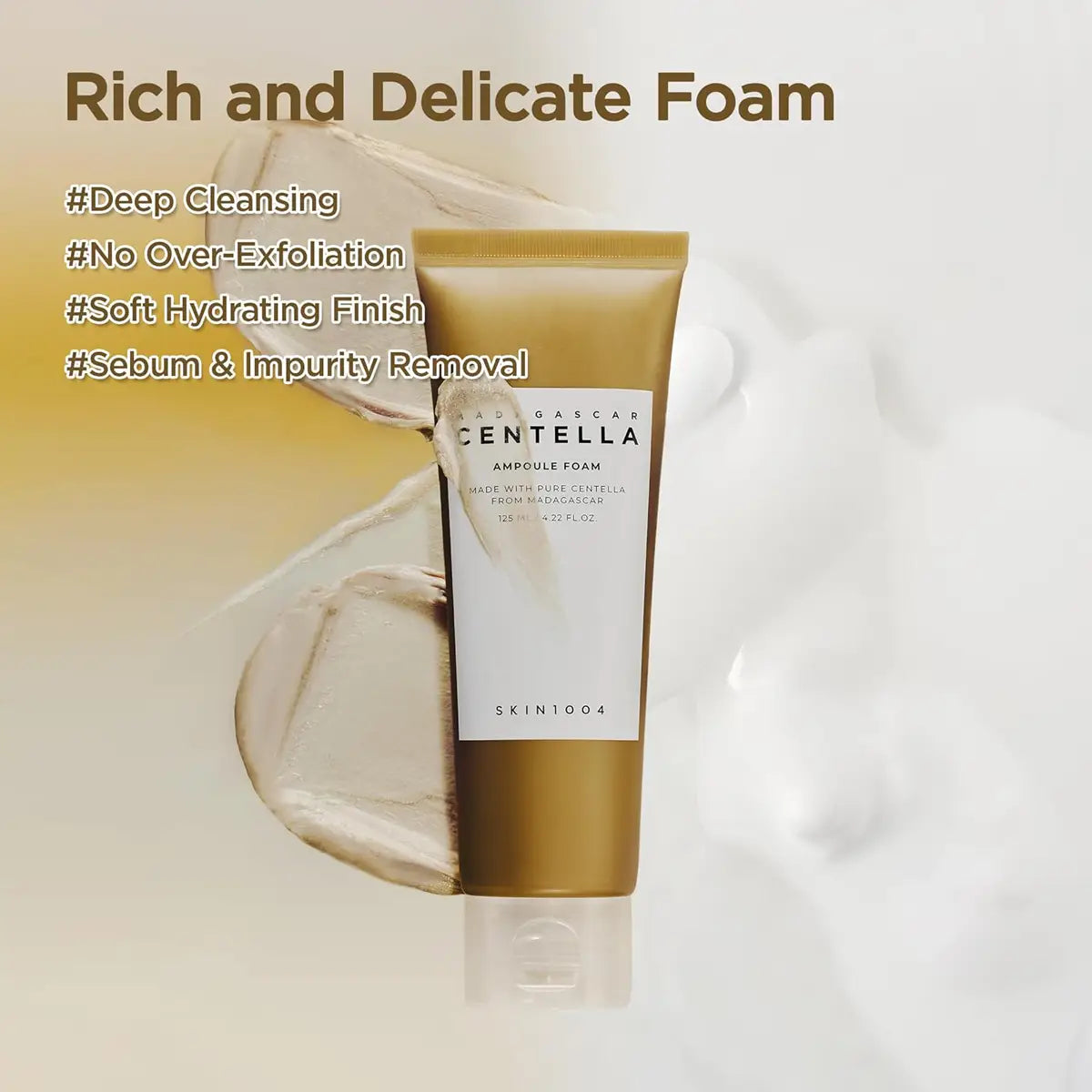 SKIN1004 Madagascar Centella Ampoule rich and delicate foam