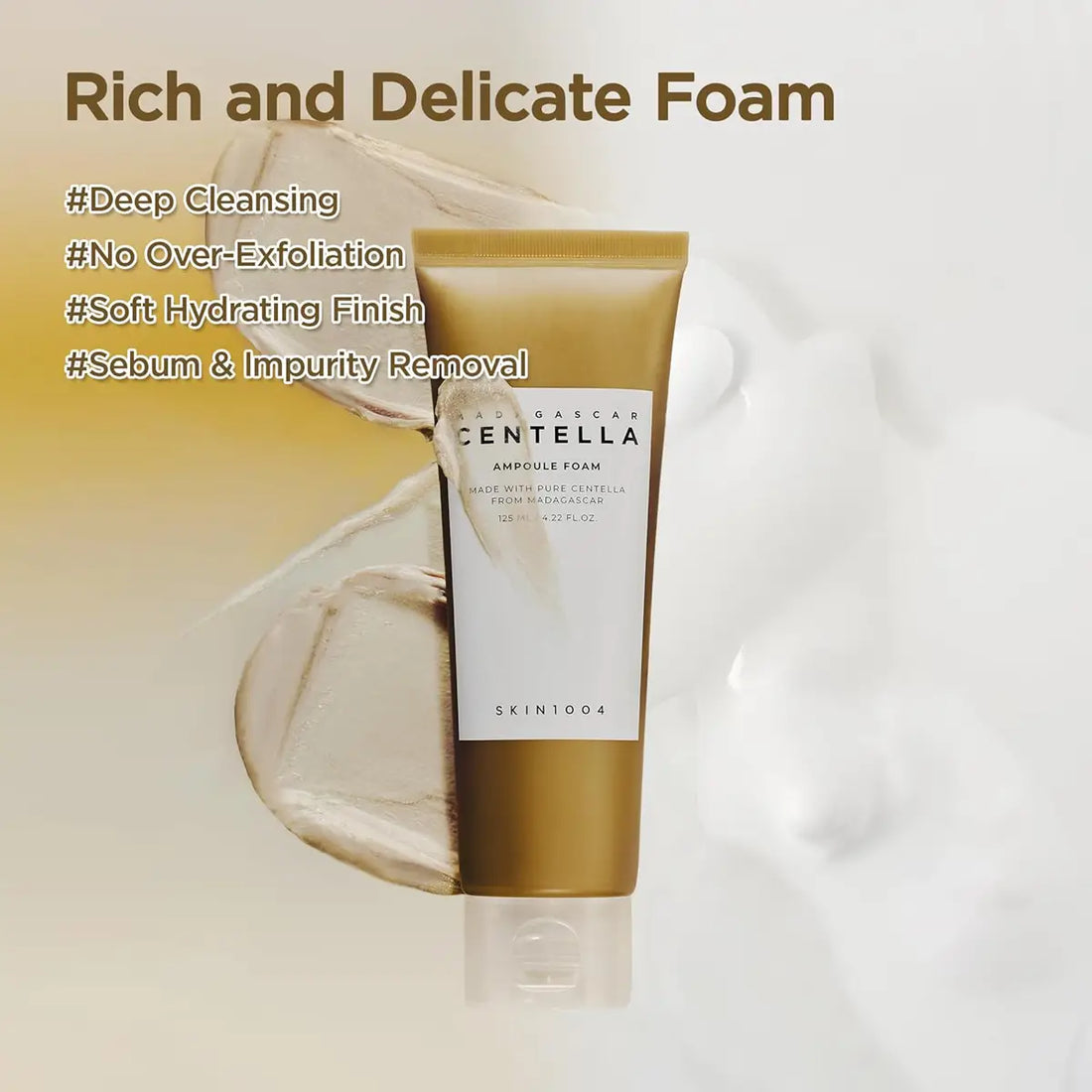 SKIN1004 Madagascar Centella Ampoule rich and delicate foam