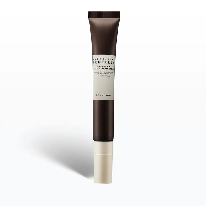 SKIN1004 Madagascar Centella Probio-Cica Bakuchiol Eye Cream tube on a white background