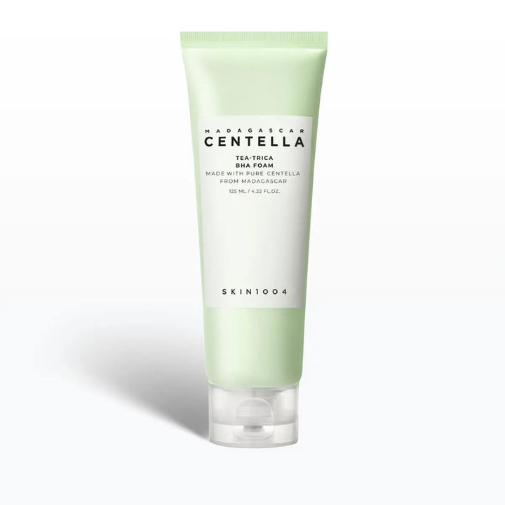 SKIN1004 Madagascar Centella Tea-Trica BHA Foam on a white background