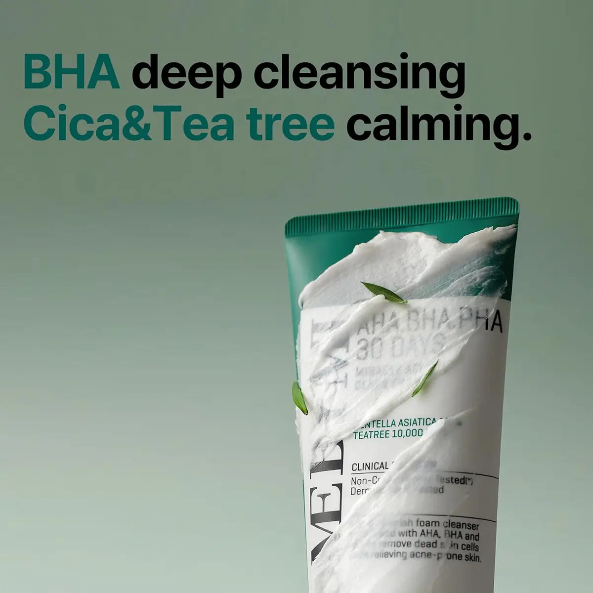 SOME BY MI AHA-BHA-PHA 30 Days Miracle Acne Clear Foam 100mL with BHA and Tea Tree for deep cleansing.
