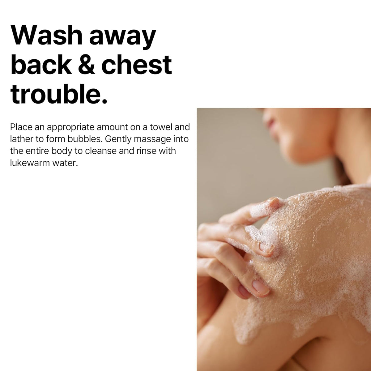 SOME BY MI AHA BHA PHA 30 Days Miracle Clear Body Cleanser – Korean body wash for body acne, exfoliation, and smoother skin. Usage