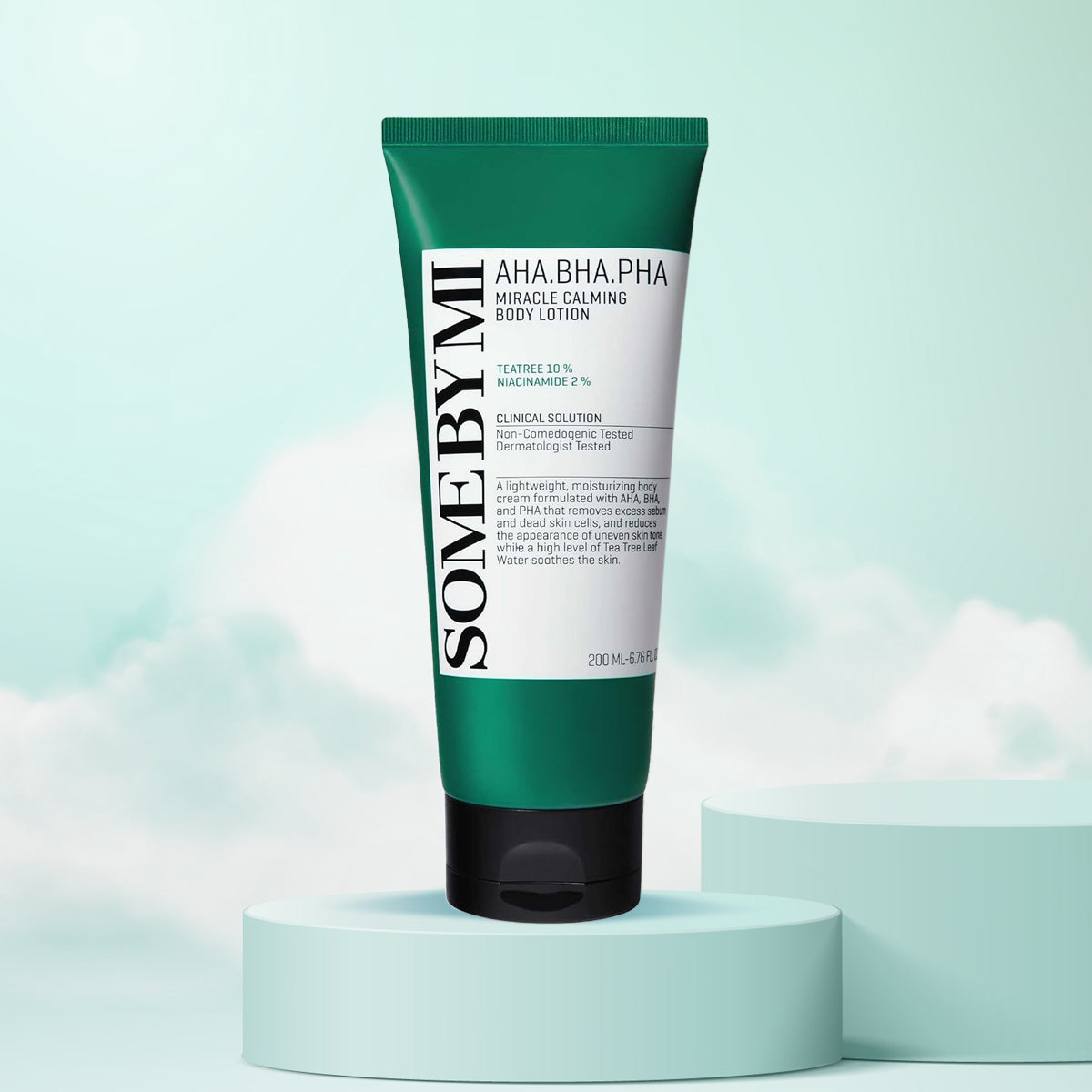 SOME BY MI Miracle Calming Body Lotion – Korean body lotion for body acne and rough skin, with AHA BHA PHA and Truecica. Front