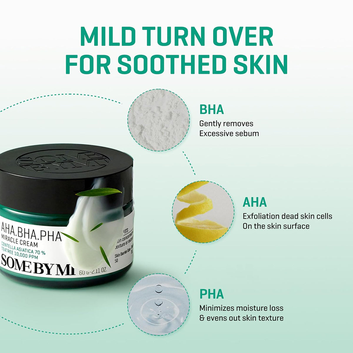 SOME BY MI AHA BHA PHA 30 Days Miracle Cream – Korean acne treatment cream for oily and blemish-prone skin in UAE. Key feature